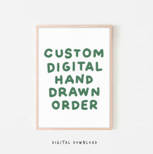 Custom Drawing from Photo or From Your Imagination ~ Digital Download Commission