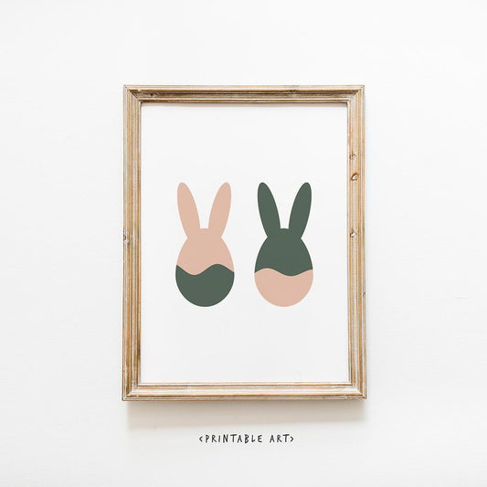 Easter Bunny Ears Digital Print | Cute Rabbit Ears Decor | Funny Kids Print ~ Perfect for Easter Parties | Easter Wedding Decor