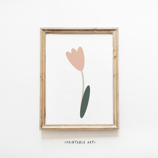 Boho Tulip Print - Flower Digital Download for Spring Decor, Colorful Wall Art, Instant Printable Home Decor, Floral Design